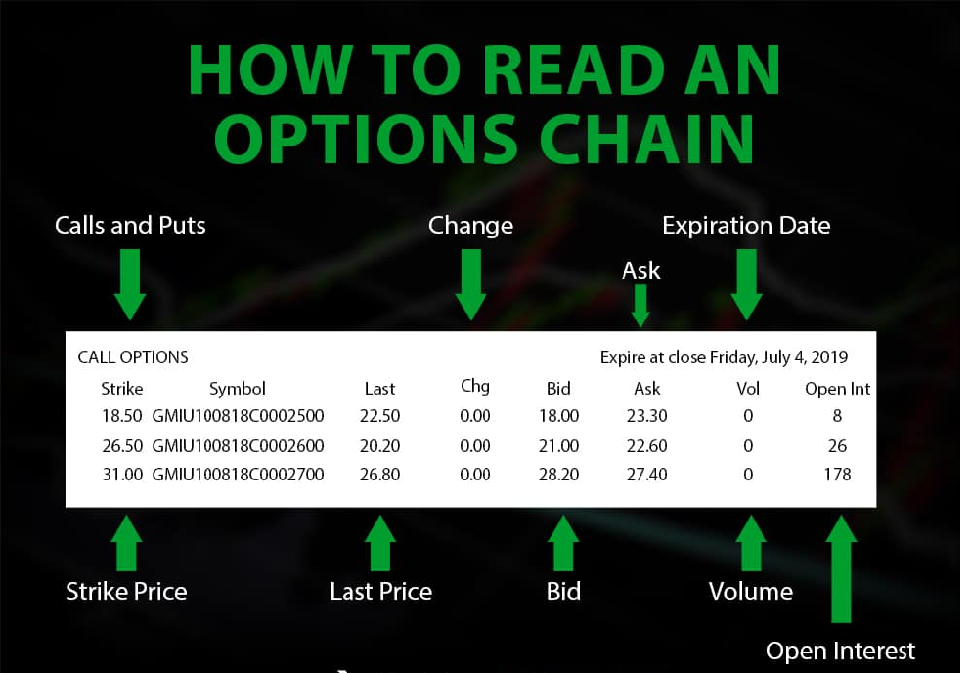 How to read options chain?