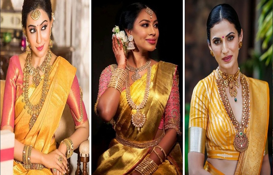 The Perfect Elegance for Brides through Yellow Wedding Sarees: